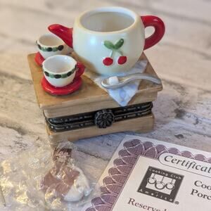 Porcelain Trinket Box Afternoon Tea Cooking Club